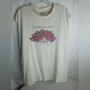 *Rare Tibetan Freedom Concert Shirt Size XL Rare, Beastie Boys, Bjork, Fugees